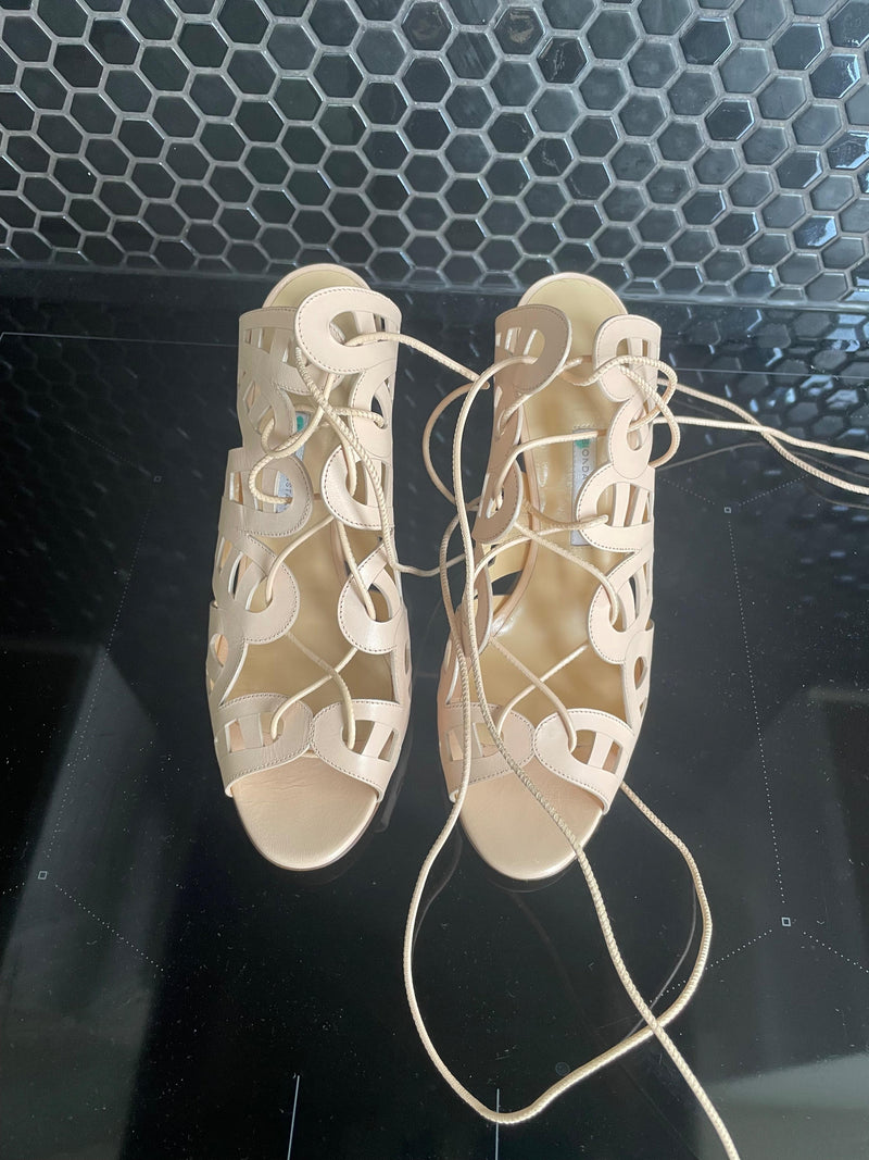 Laser Cut Leather Sandals