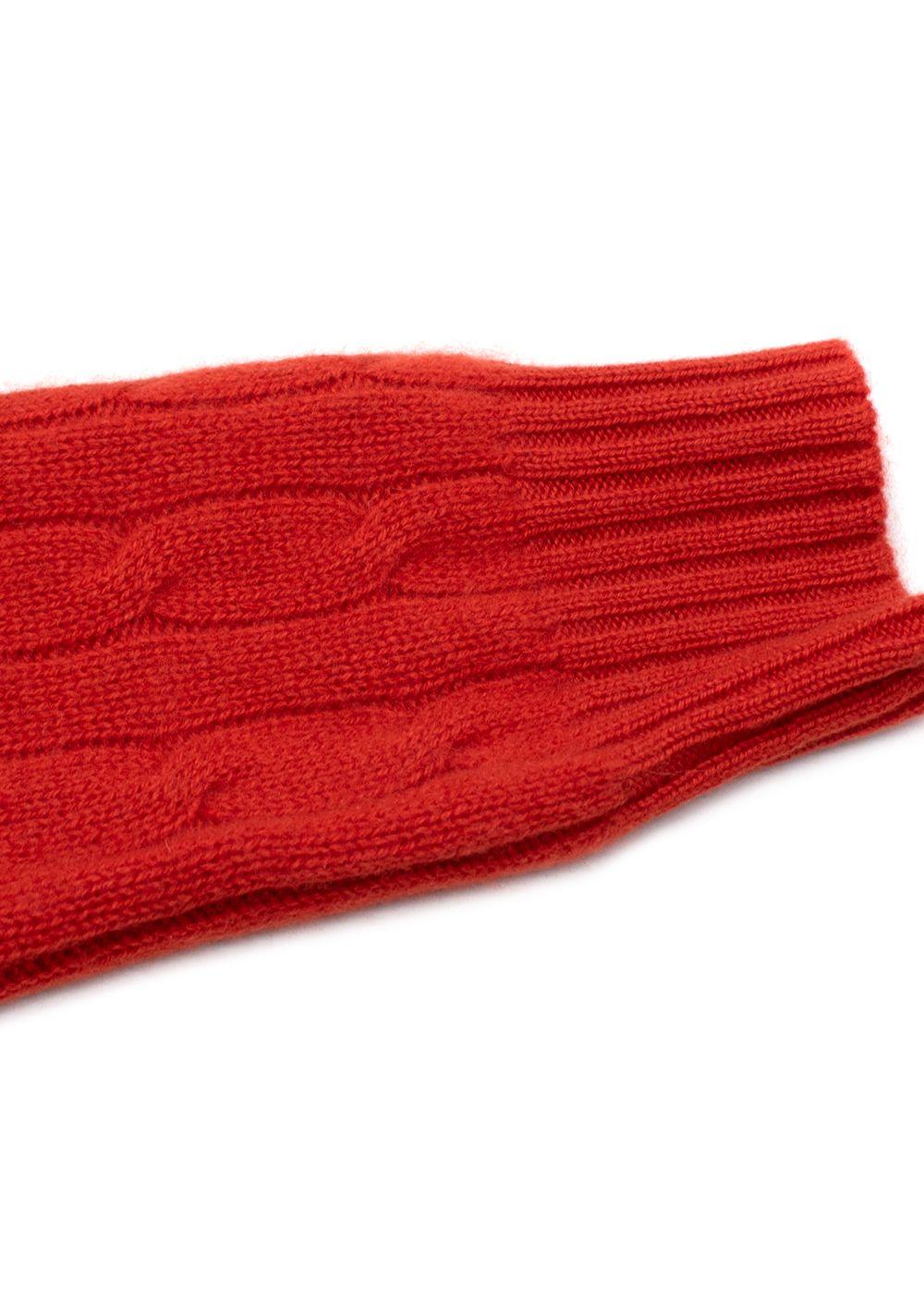 Ralph Lauren Orange Cable Knit Cashmere Jumper
