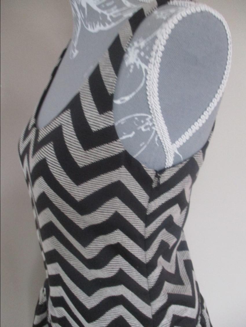 Armani Collezioni Chevron mini sheath dress