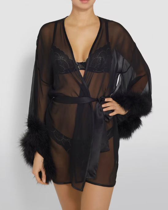 Gilda & Pearl Diana Sheer Silk Robe