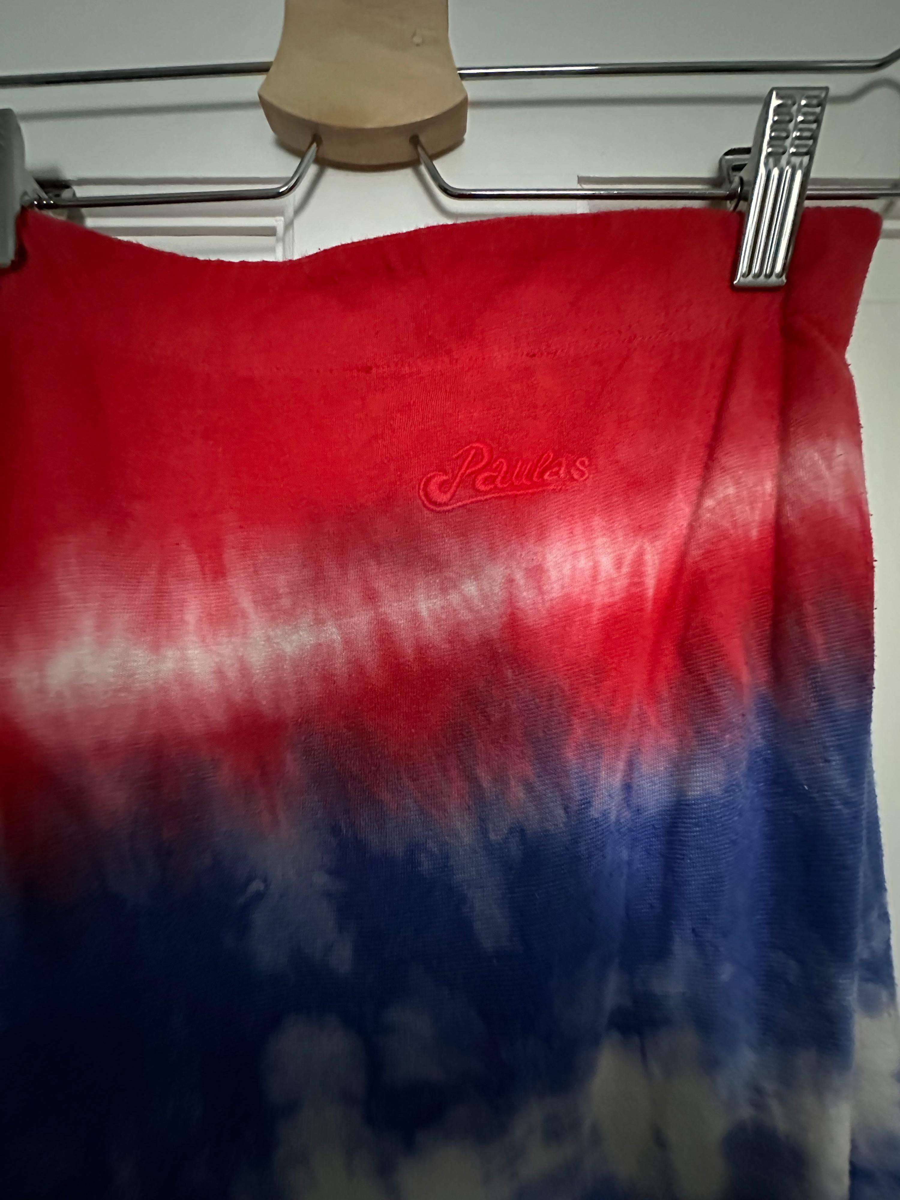 Loewe Paula’s Ibiza red & blue tie dye top and skirt