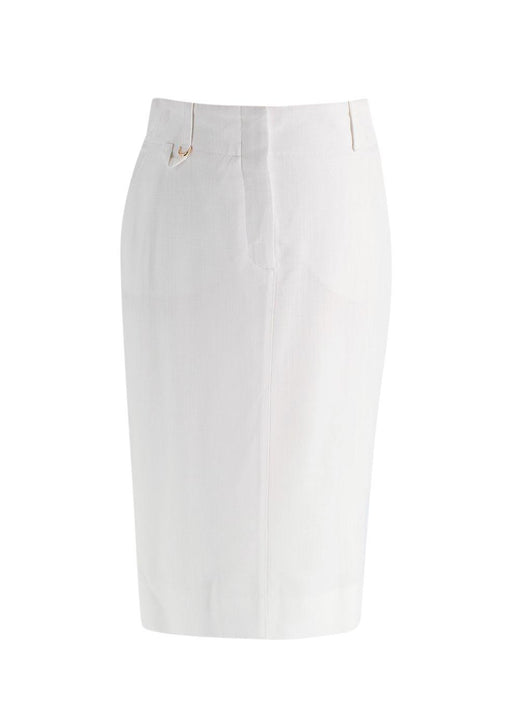 Jacquemus White Le Jupe Midi 'BARI' Skirt