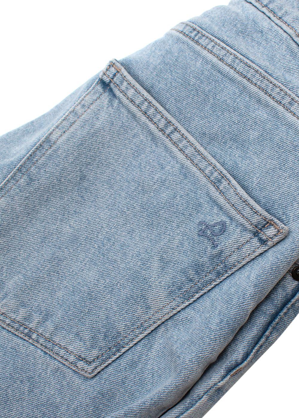 Ella Light Blue High Rise Straight Leg Jeans