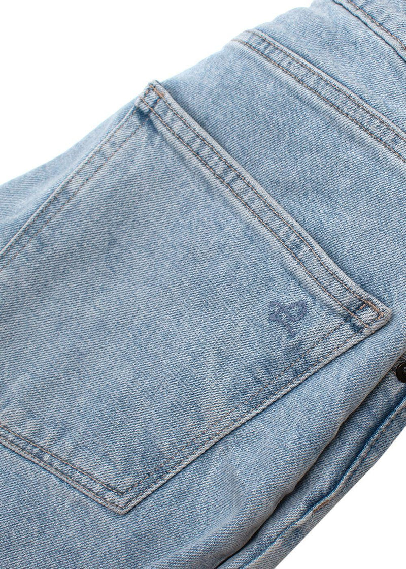 Ella Light Blue High Rise Straight Leg Jeans