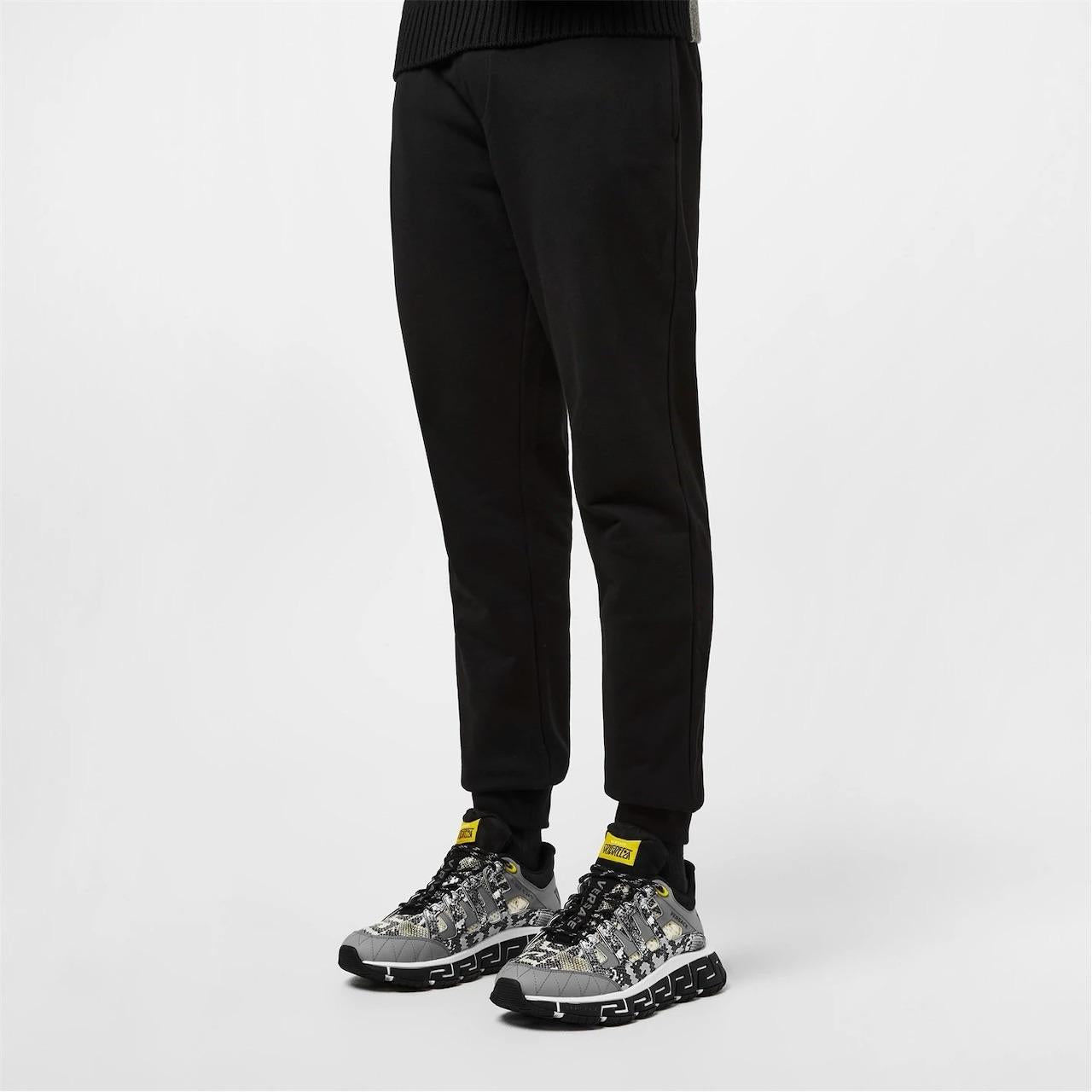 Versace Grey Python Print Trigreca Sneakers