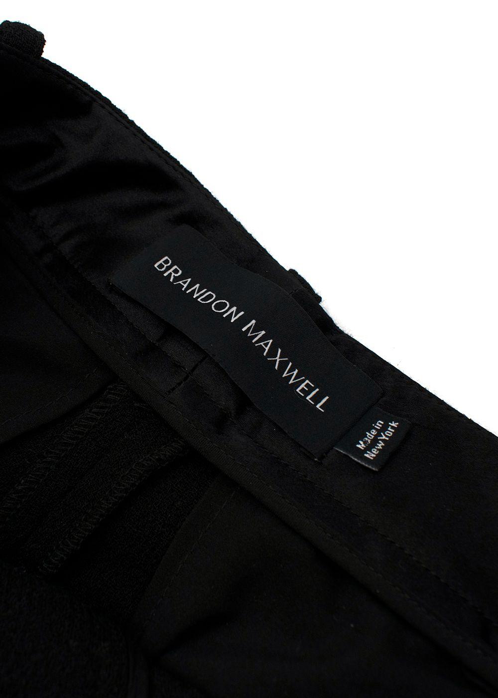 Black Wool Tailored Trousers