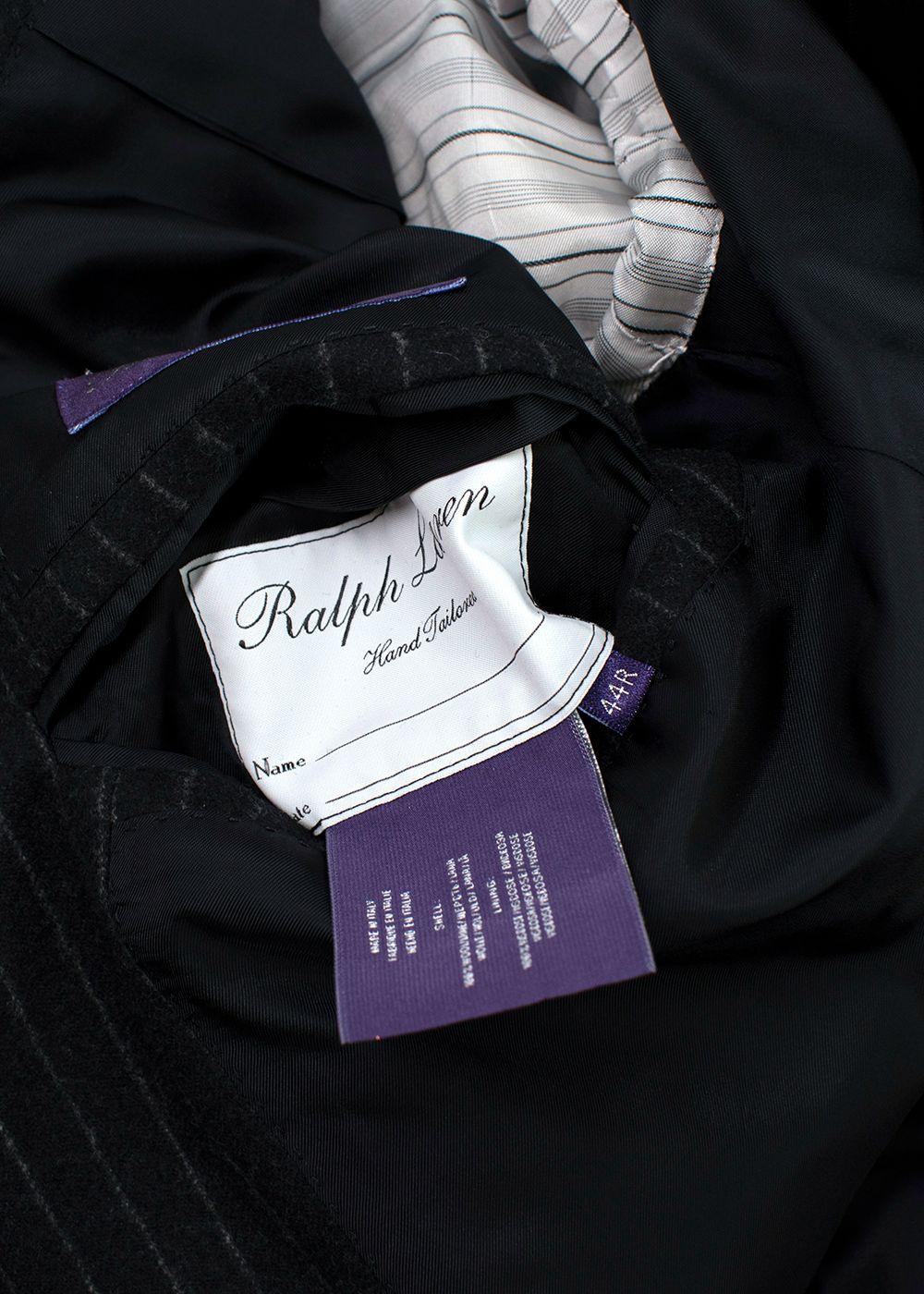 Ralph Lauren Collection Pinstripe Wool 3 Piece Suit