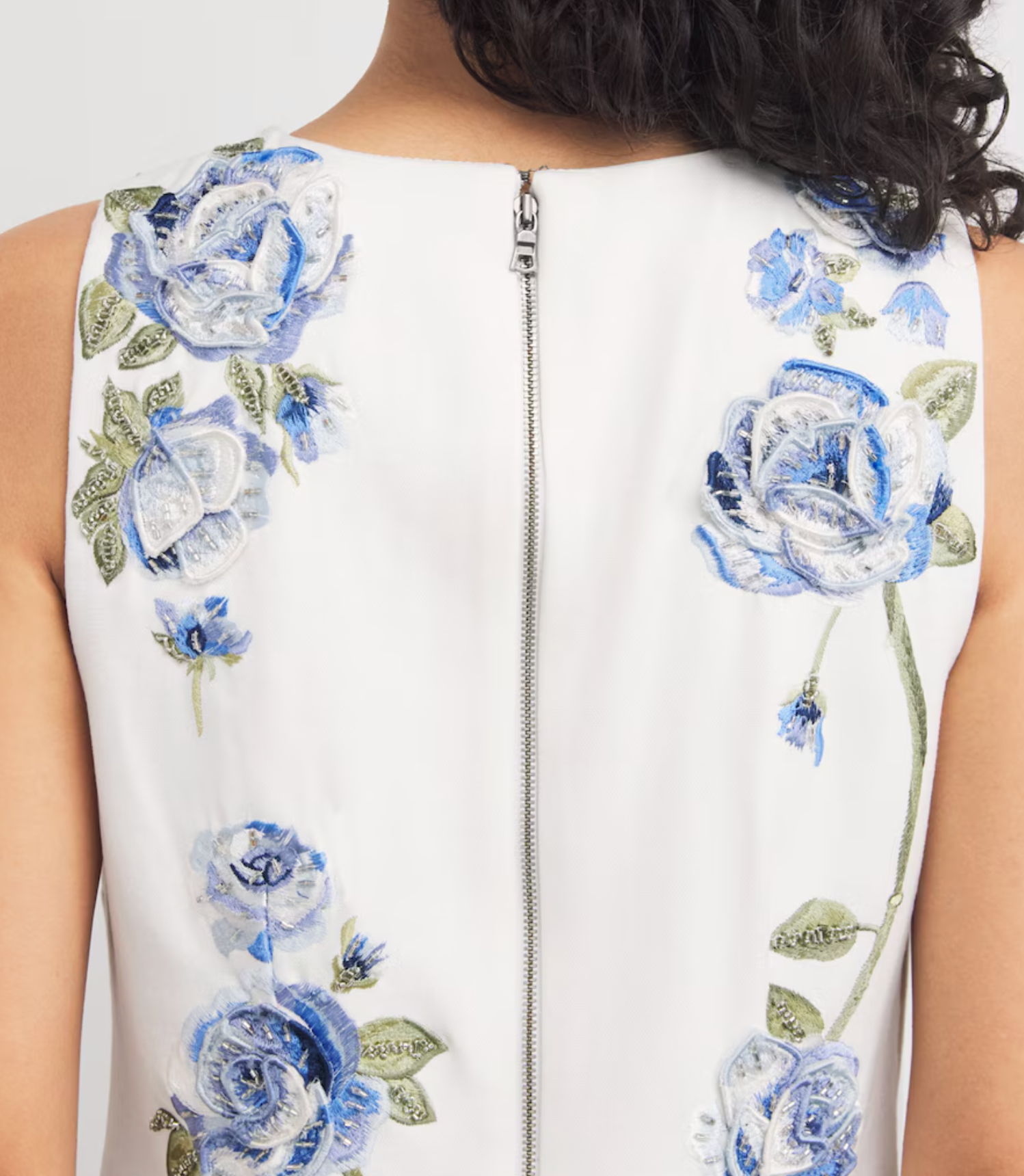 Alice+Olivia Embroidered Floral Clyde Mini Dress