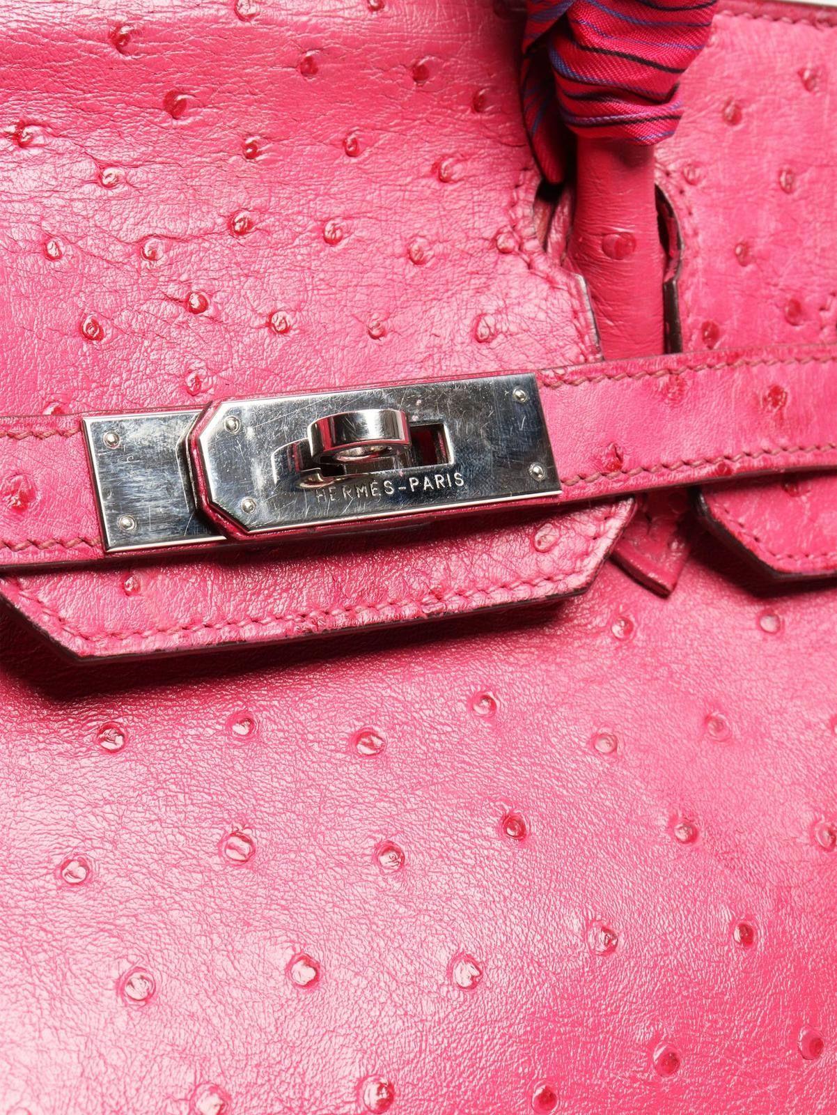 Hermes Pink Ostrich 2004 Birkin 30