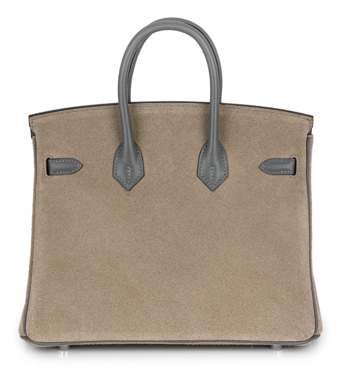Hermes Gris Meyer & Gris Caillou Grizzly Birkin 25 PHW