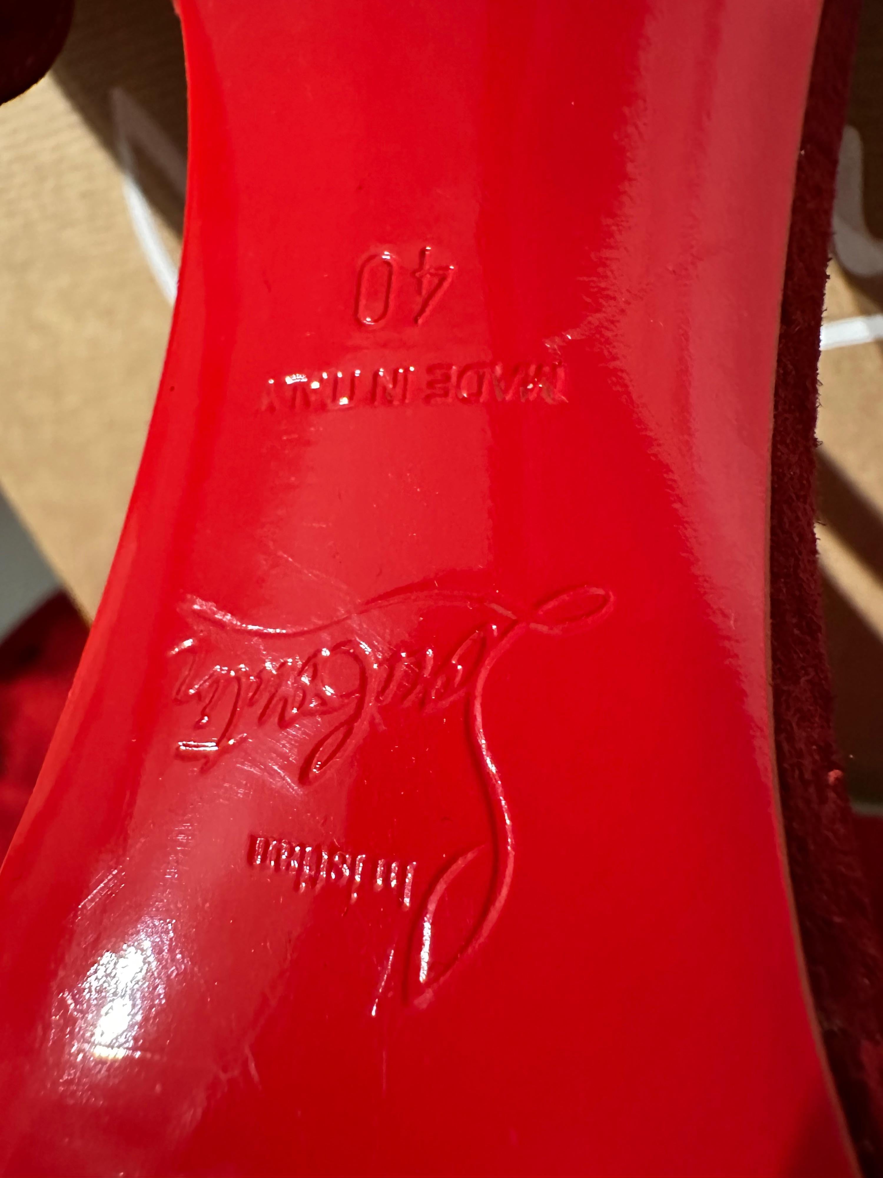 Christian Louboutin Limited Edition PVC Heeled Boots
