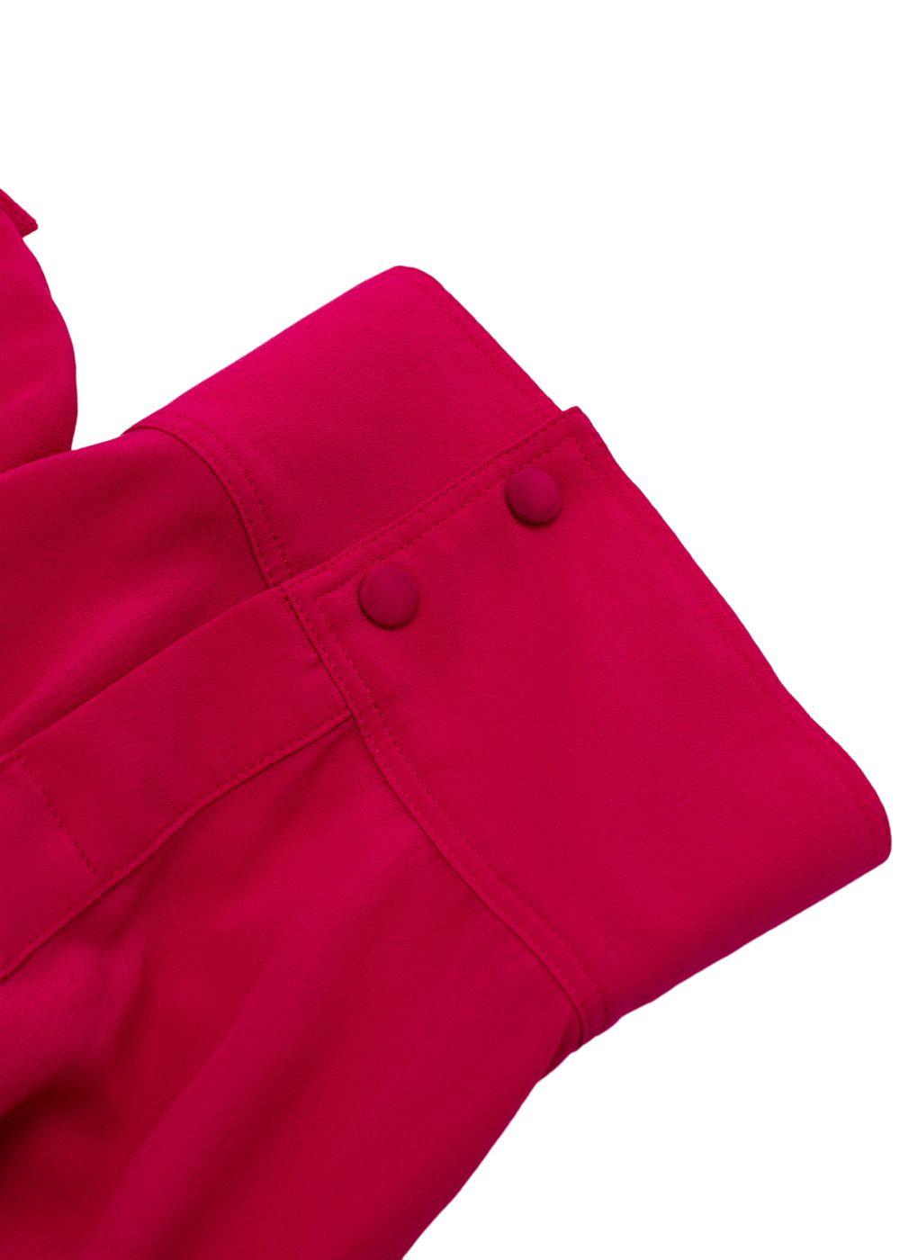 Stella McCartney Pink Belted Silk Midi Dress