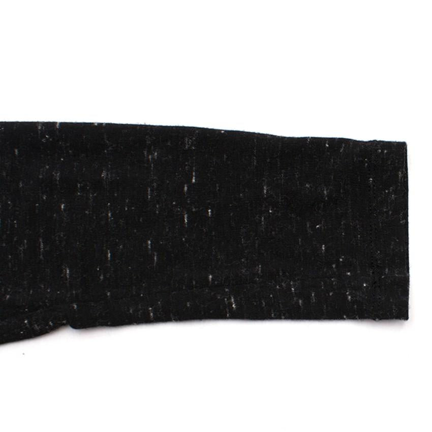 Donna Karan Black Speckled Twist Dress