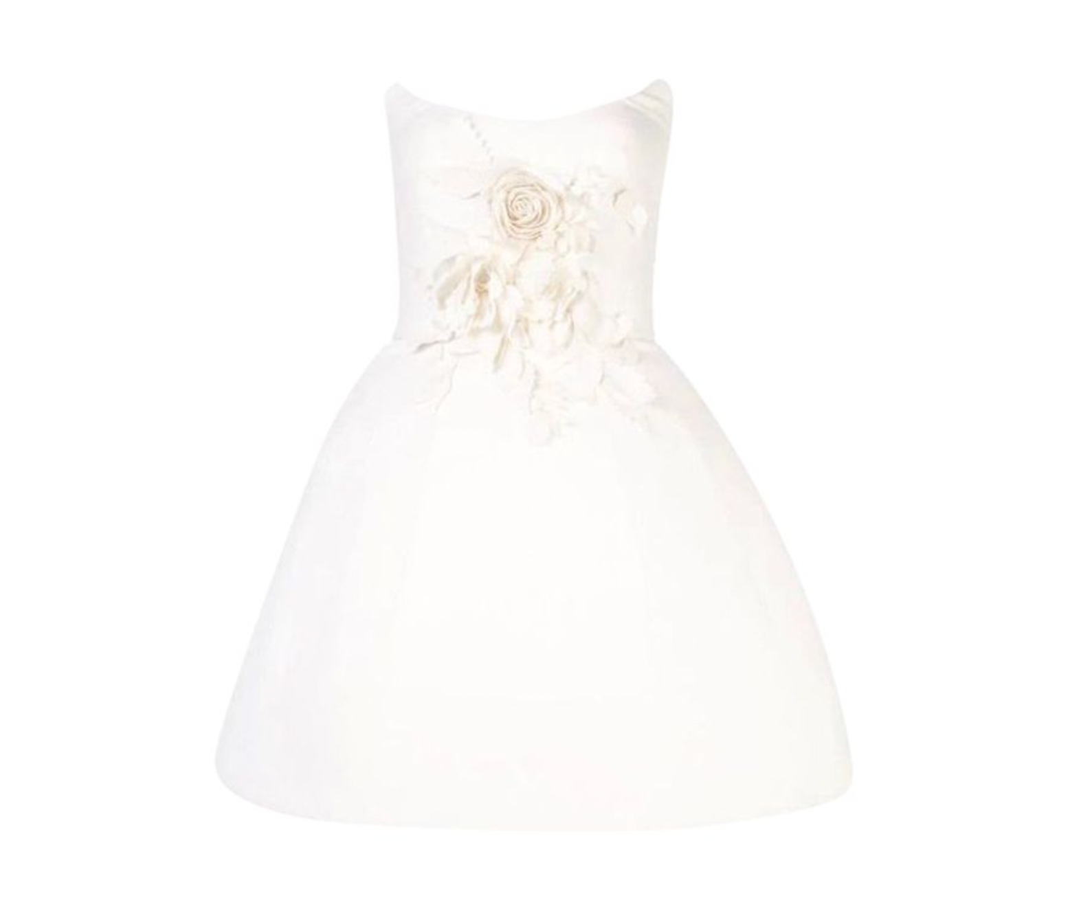 Ivory Embellished Special Order Strapless Dress