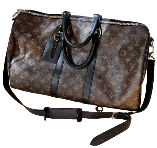 Louis Vuitton Coated Canvas Keepall Bandouliere 45