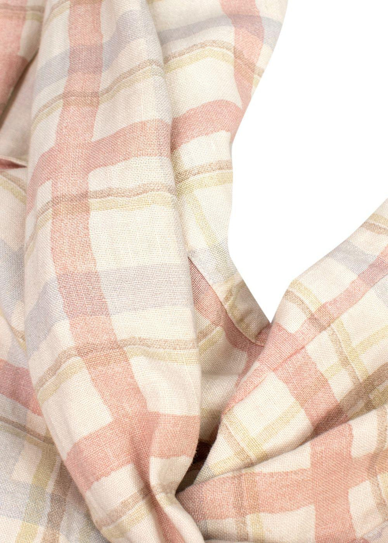 Etro Pastel Checked Linen Blazer