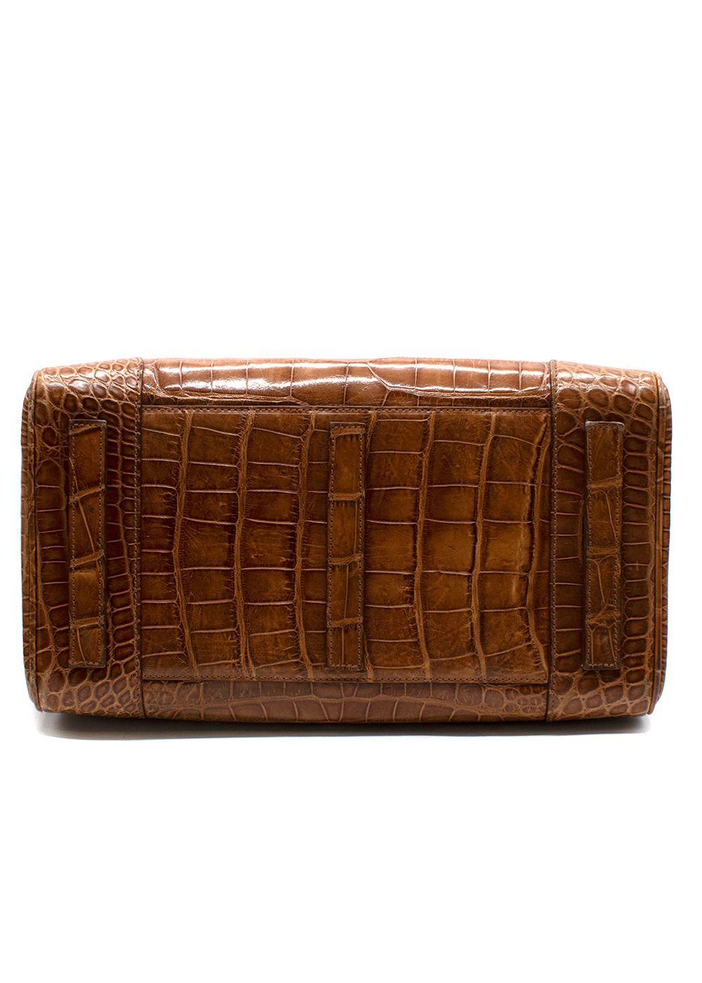 Ralph Lauren Ricky 33 Caiman Crocodile Bag