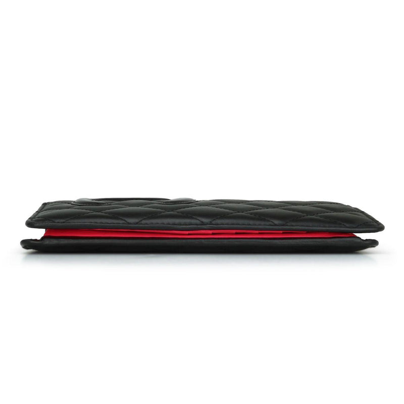 Chanel Black Cambon Long Flap Wallet