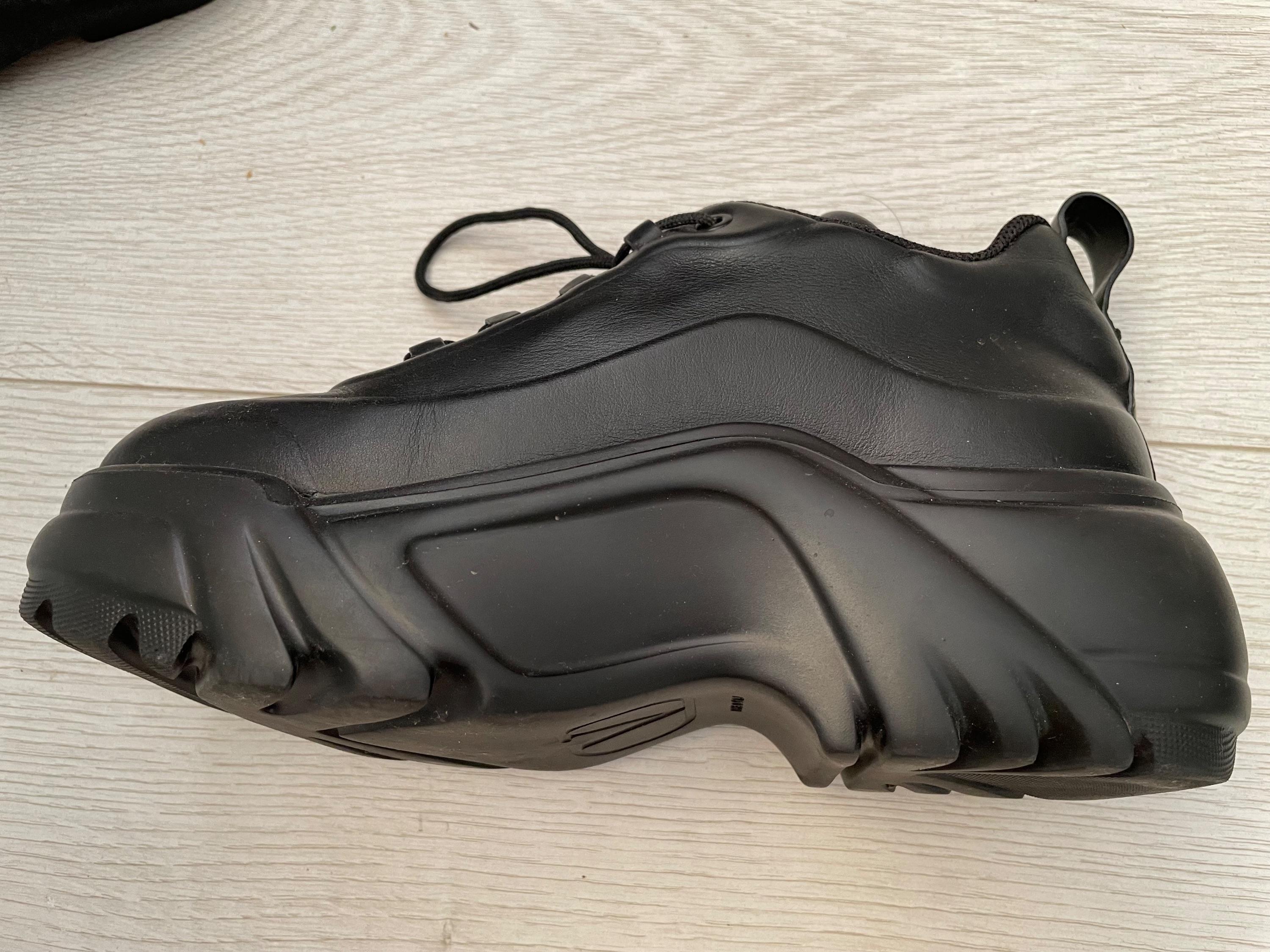 Valentino Black Leather Platform Trainers