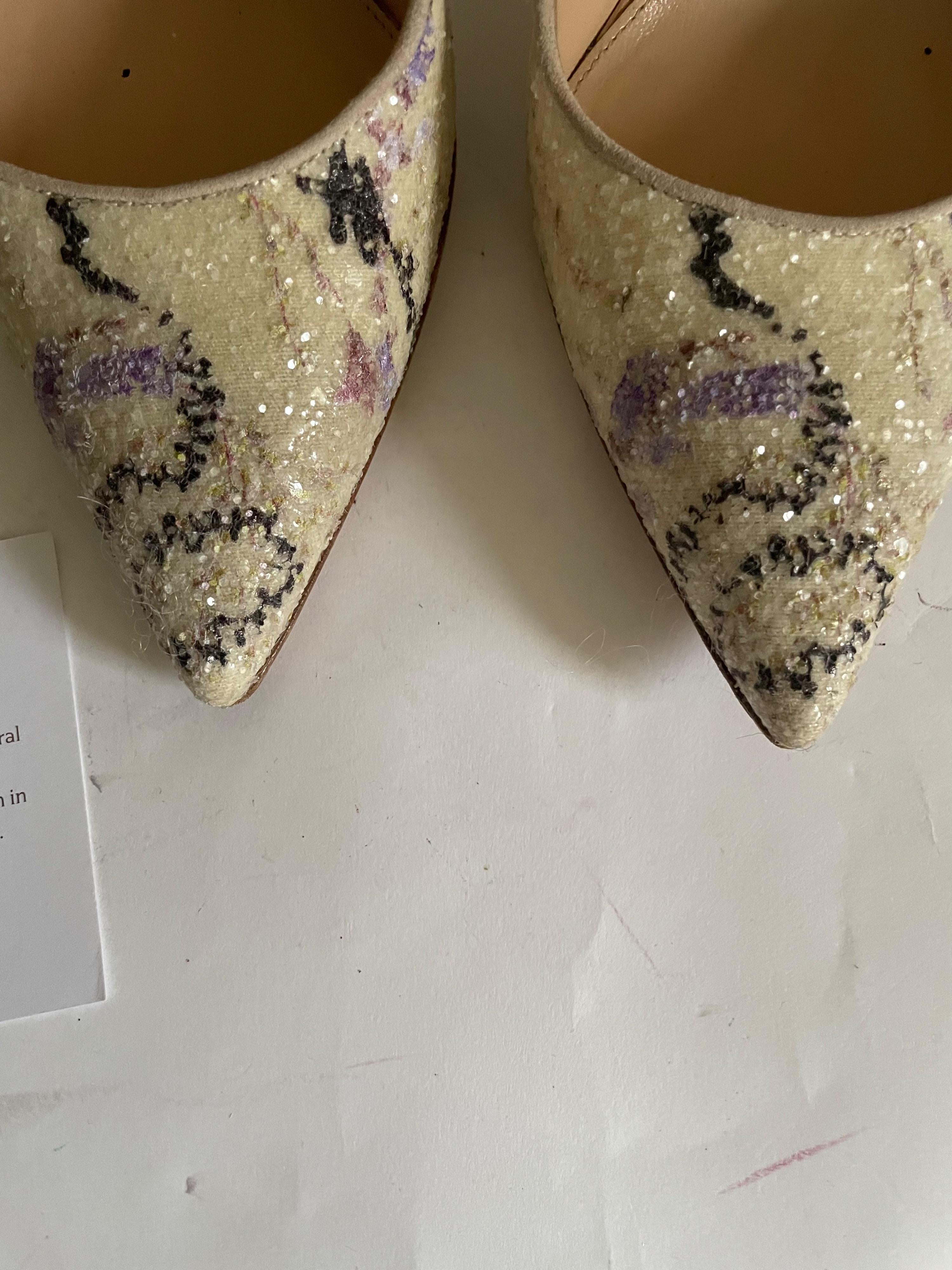 for Mary Katrantzou Floral Pumps