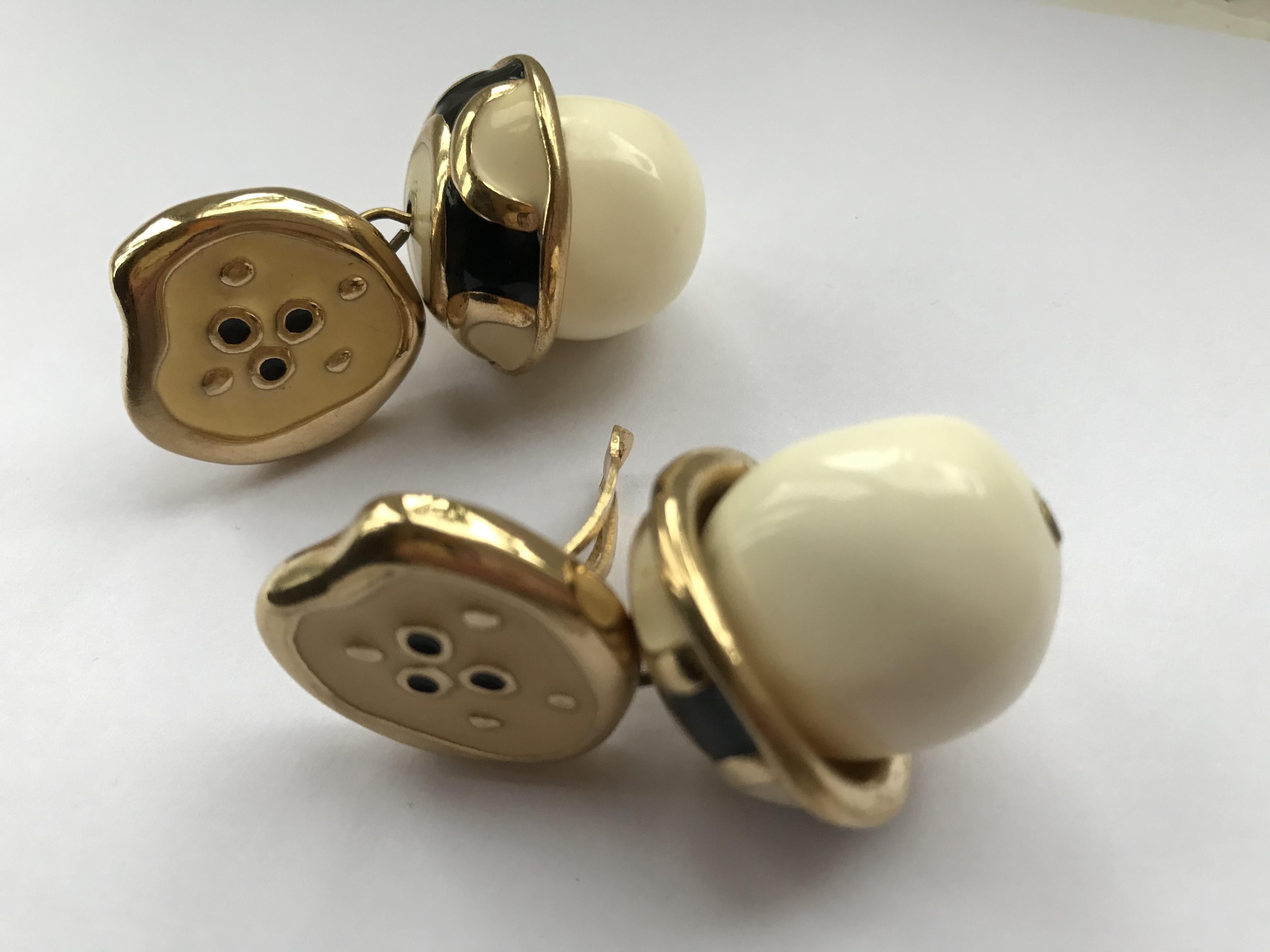 Givenchy Paris Vintage Couture Dangle Earrings