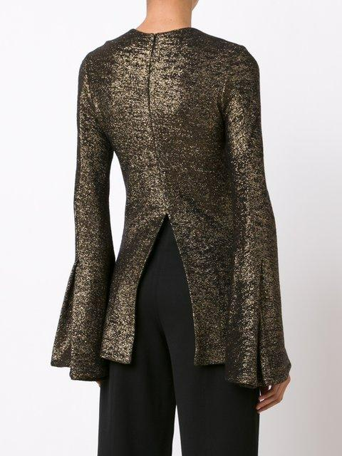 Ellery Flute Sleeve Inception Black/Gold Top