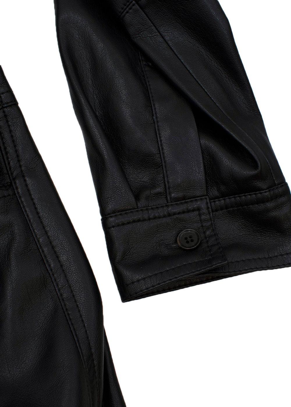 Ashton Black Faux Leather Jumpsuit