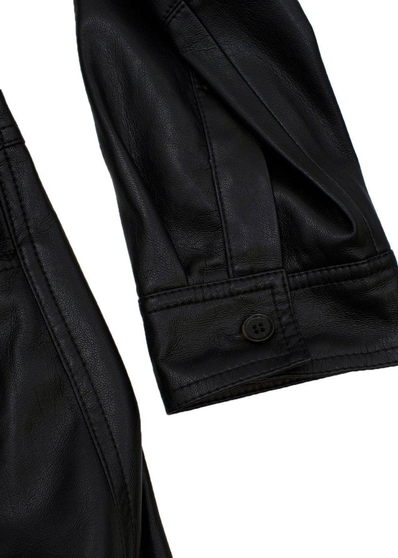 Ashton Black Faux Leather Jumpsuit