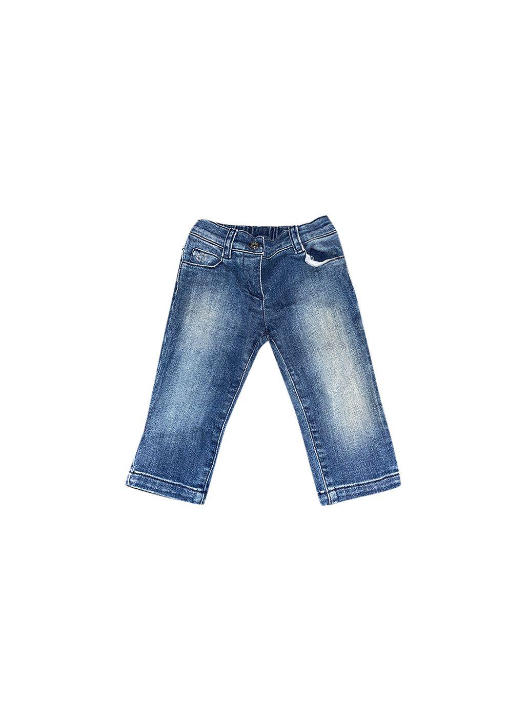 Mid-wash denim jeans