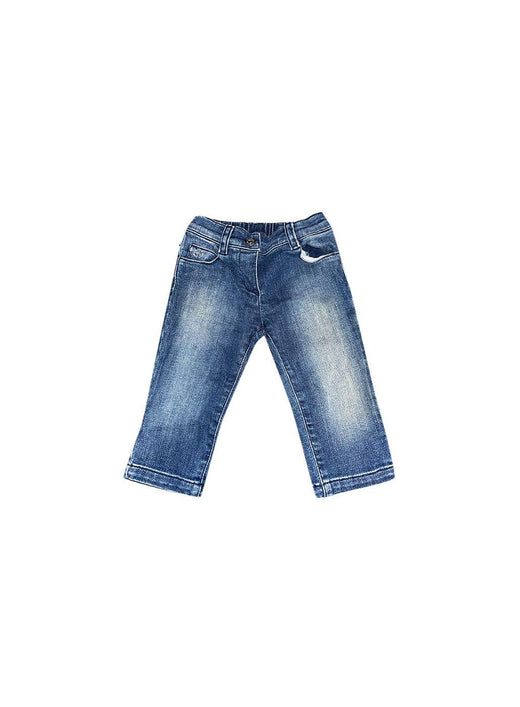 Mid-wash denim jeans