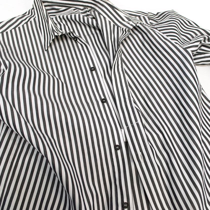 Grey and White pinstripe shirt