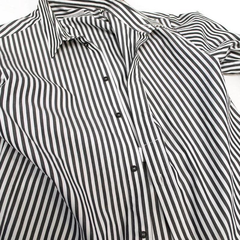Grey and White pinstripe shirt