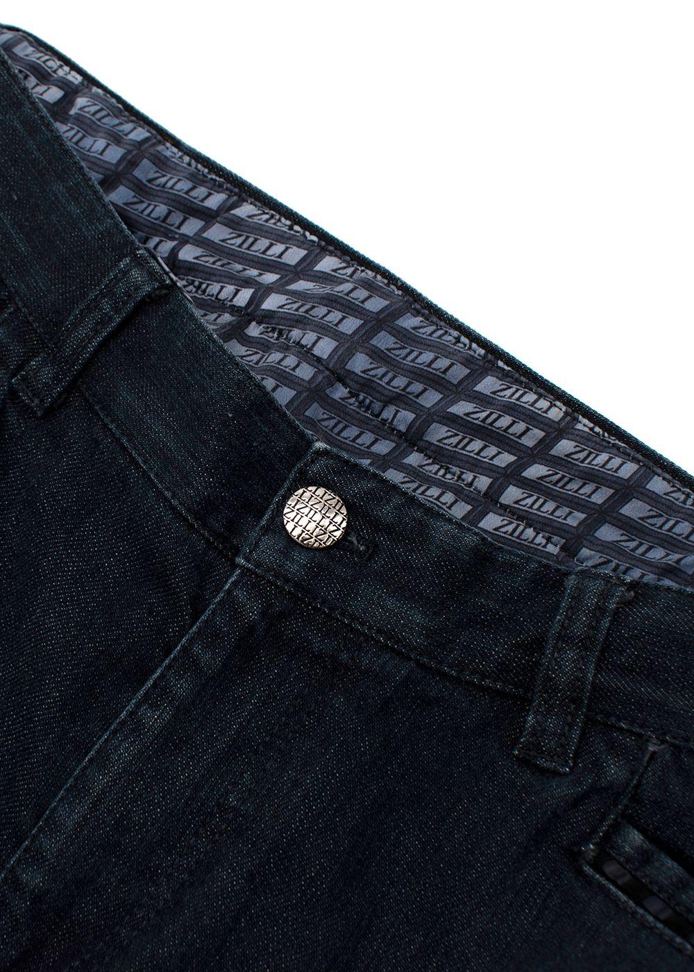 indigo-wash denim classic-fit jeans
