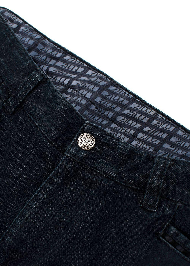 indigo-wash denim classic-fit jeans