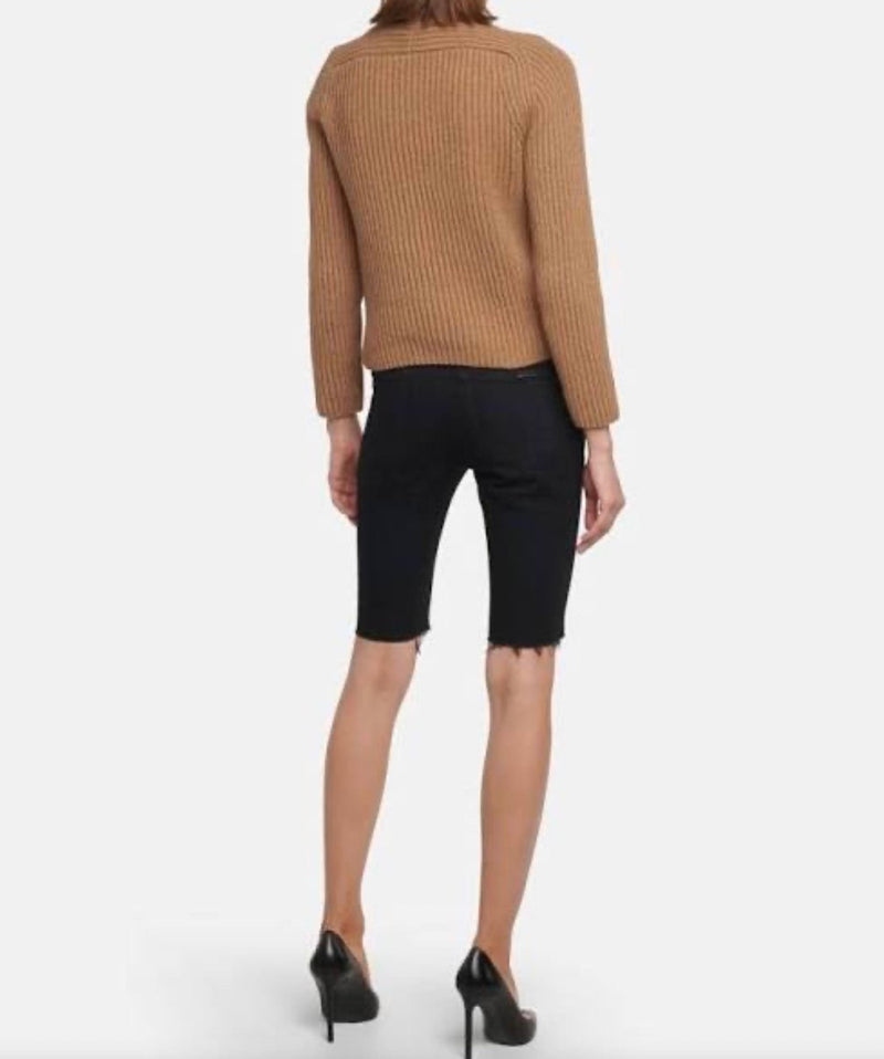 Saint Laurent Camel Hair Crew Neck Jumper