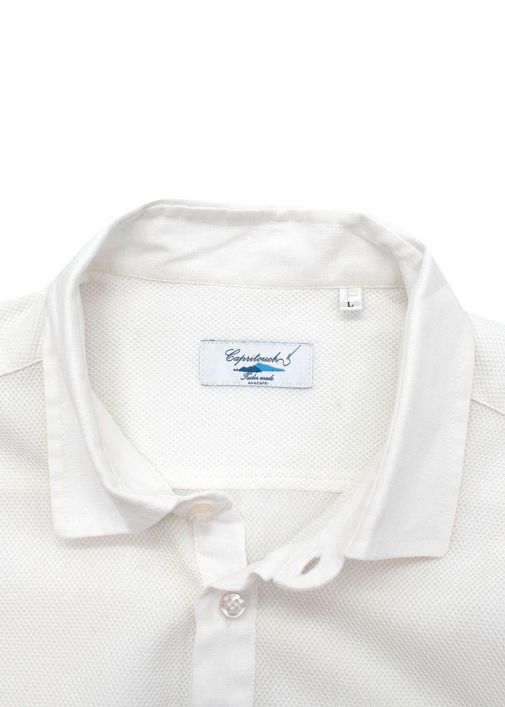 Tailormade White Cotton Polo Shirt