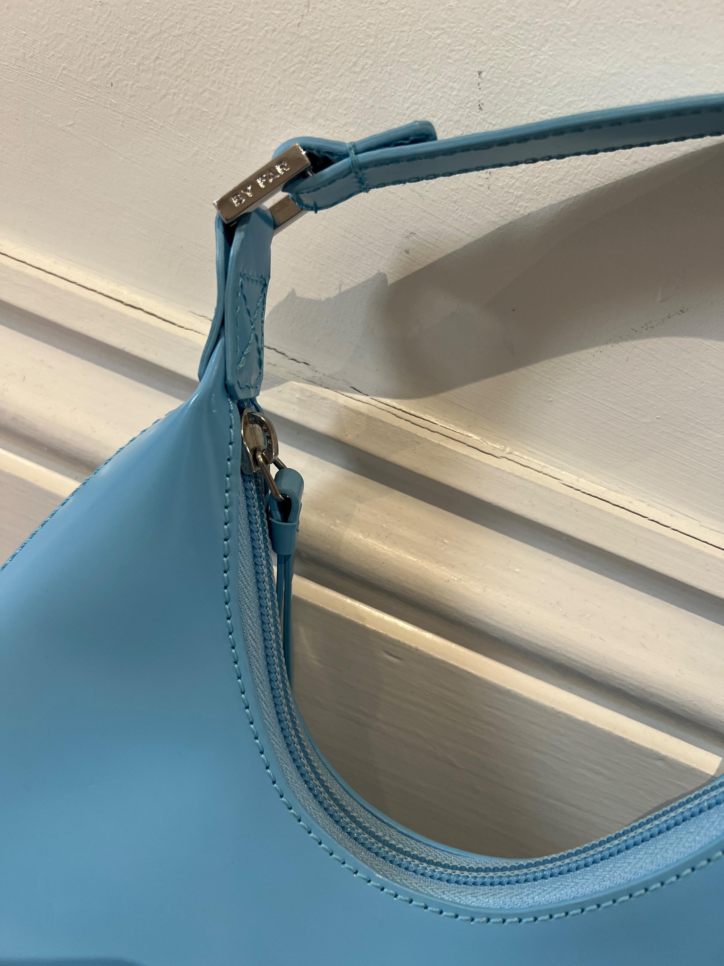 ByFar Blue Baby Amber Shoulder Bag