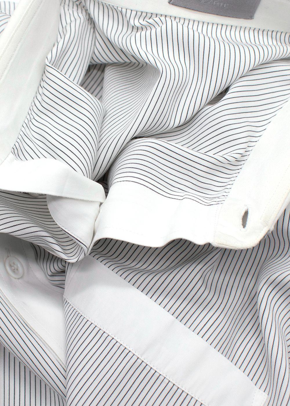 Dior Black and White Pinstripe Shirt