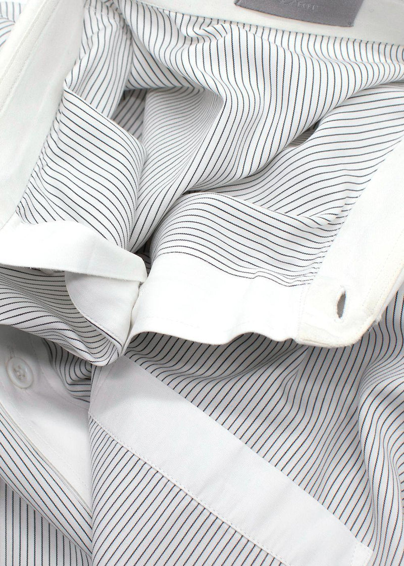 Dior Black and White Pinstripe Shirt