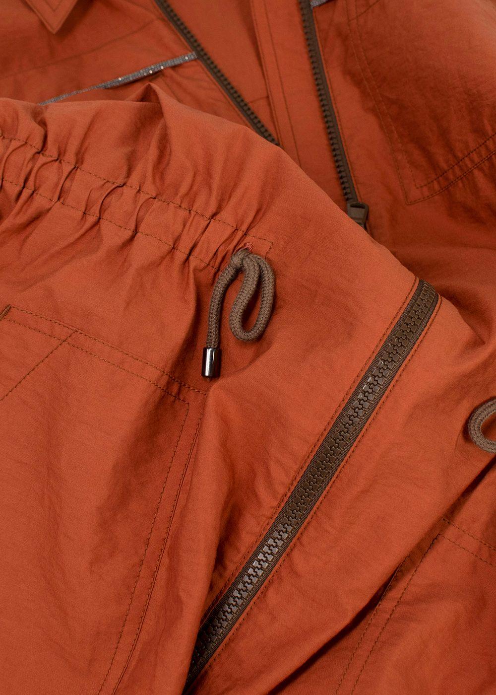 Brunello Cucinelli Burnt Orange Playsuit