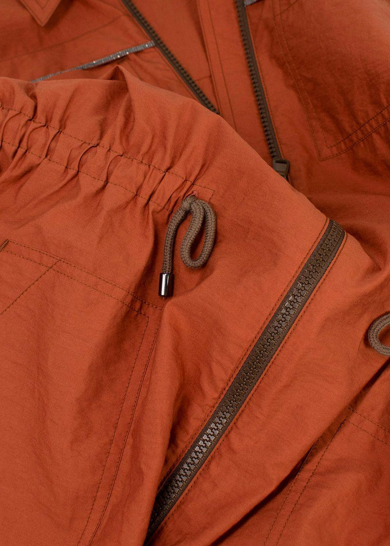 Brunello Cucinelli Burnt Orange Playsuit