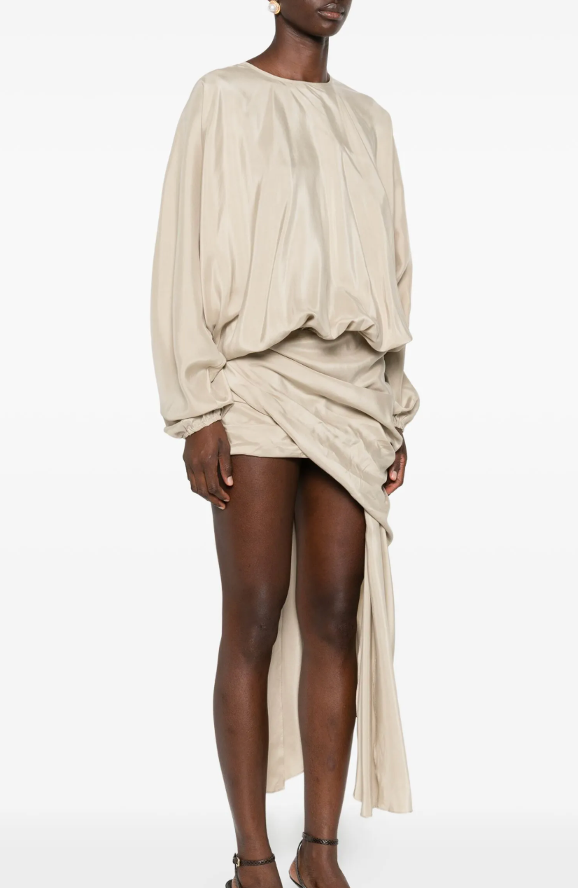 Christopher Esber Draped Silk Dress
