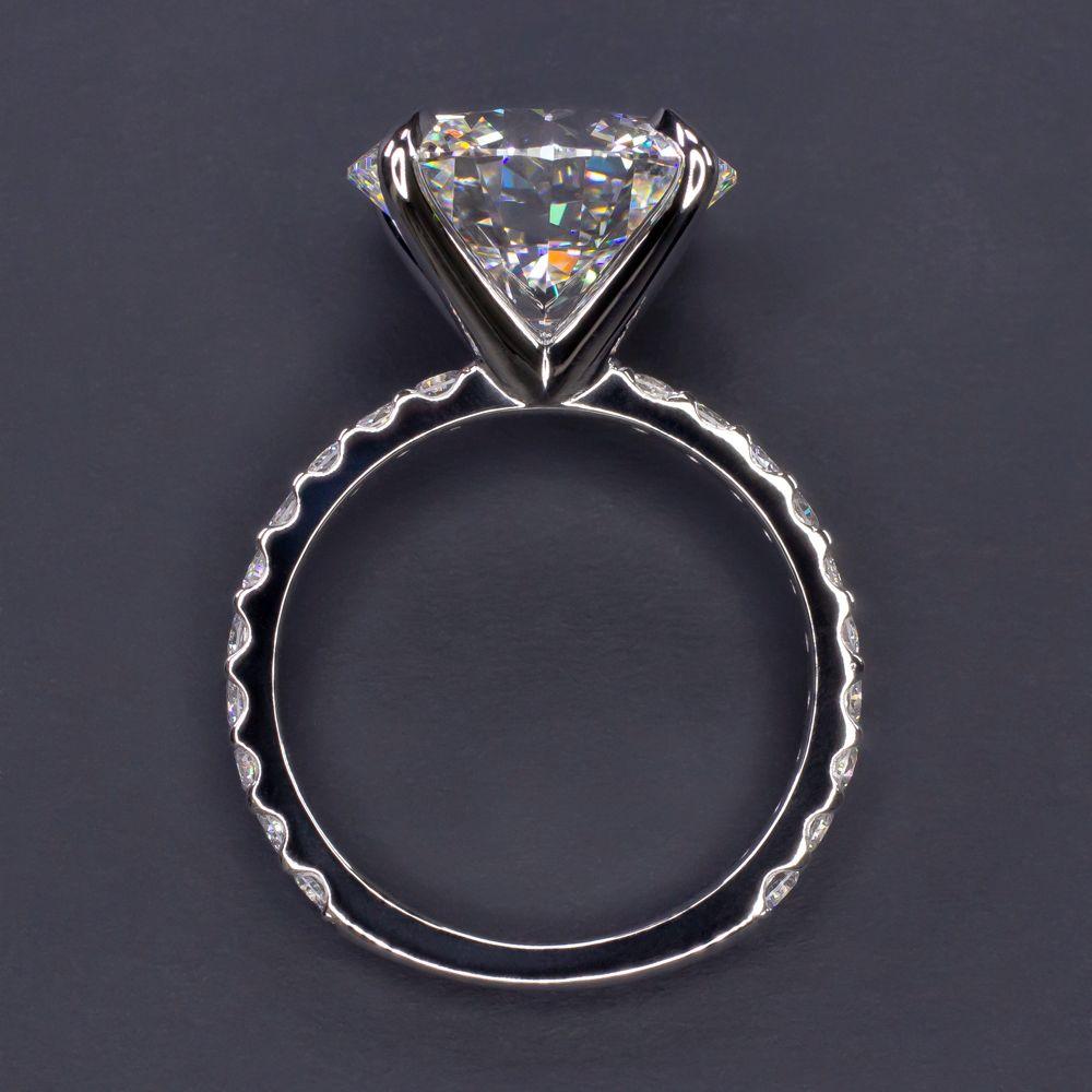 Verde 5ct IGI Certified Lab Grown Round Cut Diamond Ring