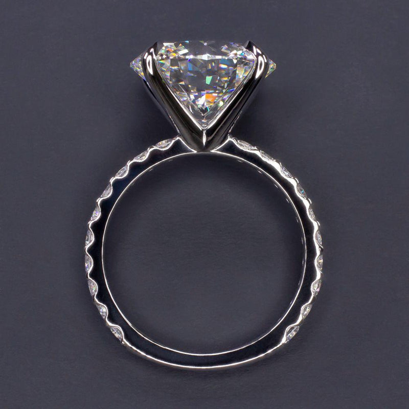 Verde 5ct IGI Certified Lab Grown Round Cut Diamond Ring