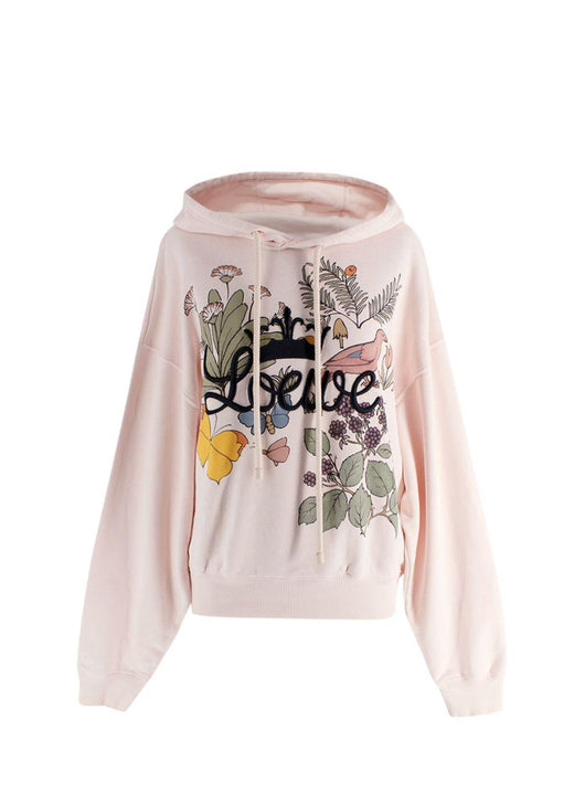 Loewe Pink Herbarium Embroidered Hoodie