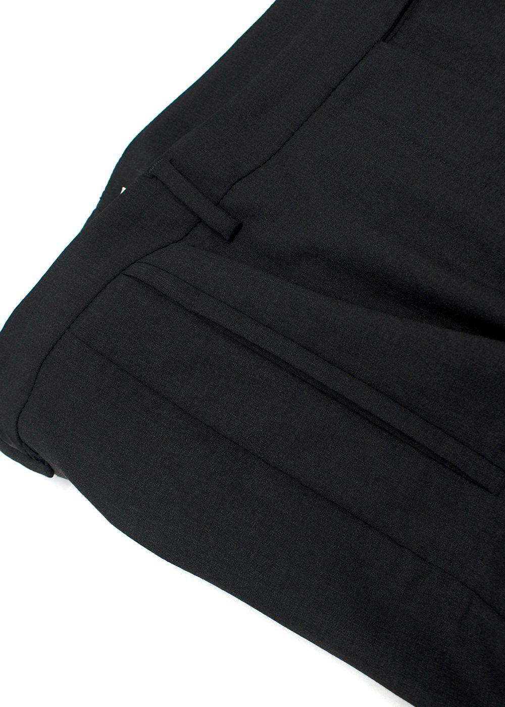 Brunello Cucinelli Charcoal Grey Trousers with Signature Embellishment