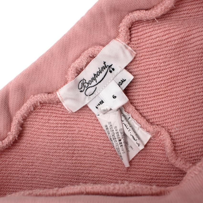 Bonpoint Pink Shorts With Floral Trim