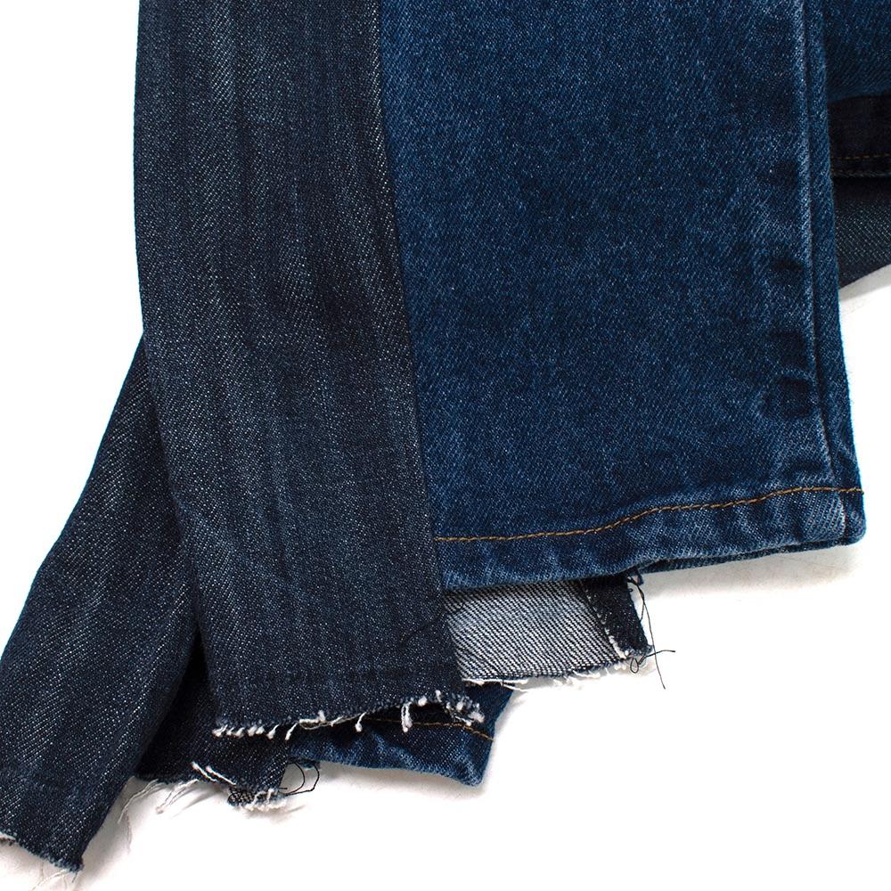 ELV Denim Distressed Two-tone Jeans