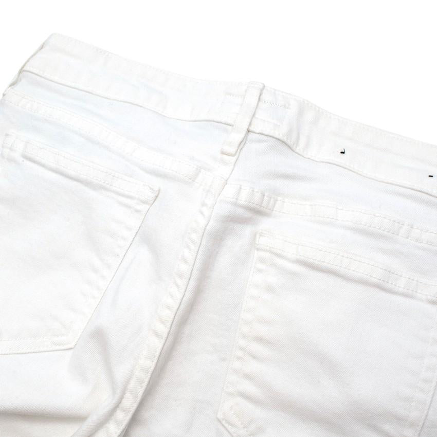 Koral White High-Waisted Slim Fit Denim Jeans