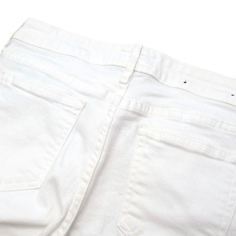 Koral White High-Waisted Slim Fit Denim Jeans